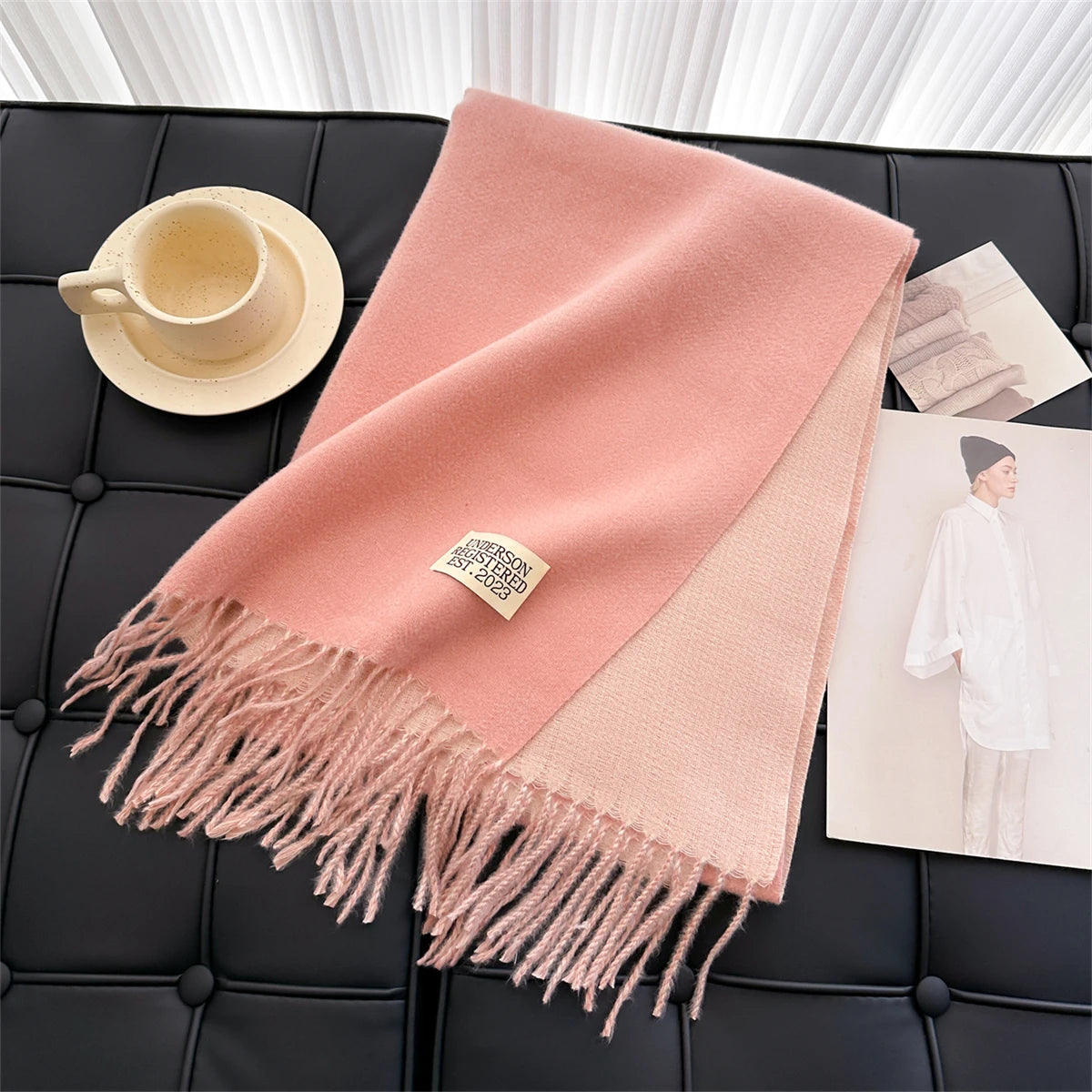Winter Scarf Women Cashmere Warm Pashmina Foulard Female Scarves Long Blanket Thick Soft Shawls Wraps