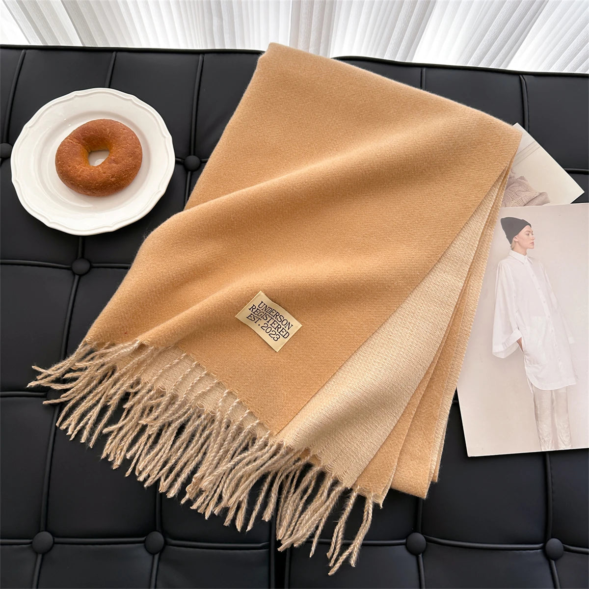 Winter Scarf Women Cashmere Warm Pashmina Foulard Female Scarves Long Blanket Thick Soft Shawls Wraps