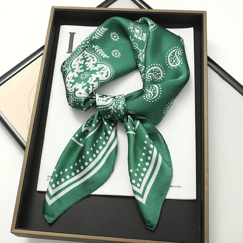 Head Scarf For Women Animal Animal Kerchief Neck Scarfs 70cm Square Shawls and Wrpas Scarves For Ladies