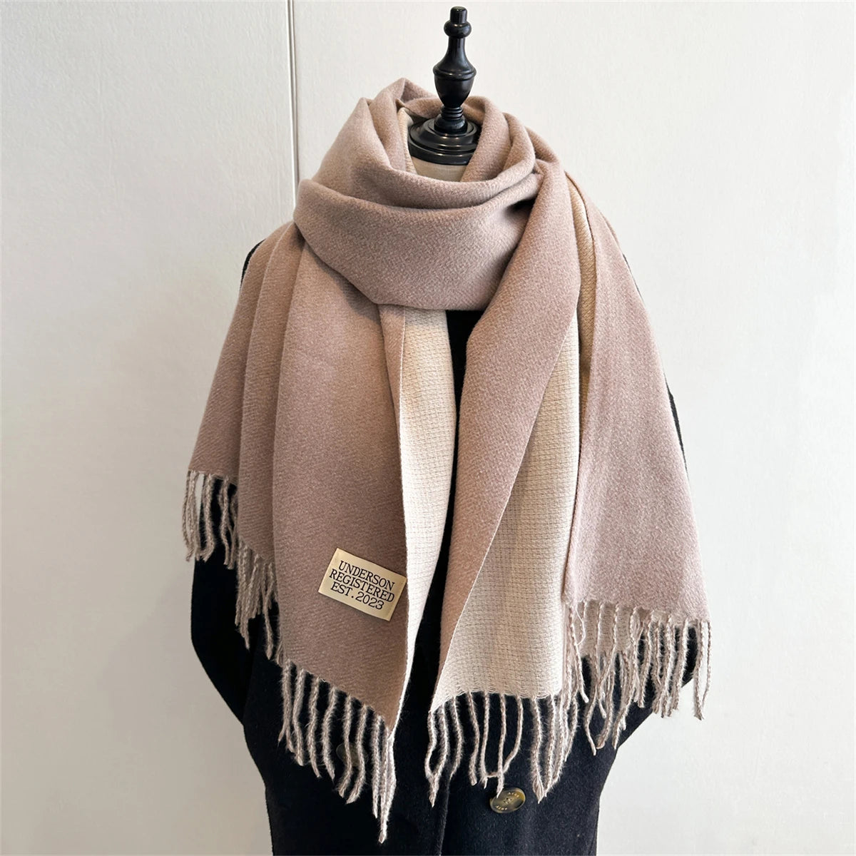 Winter Scarf Women Cashmere Warm Pashmina Foulard Female Scarves Long Blanket Thick Soft Shawls Wraps