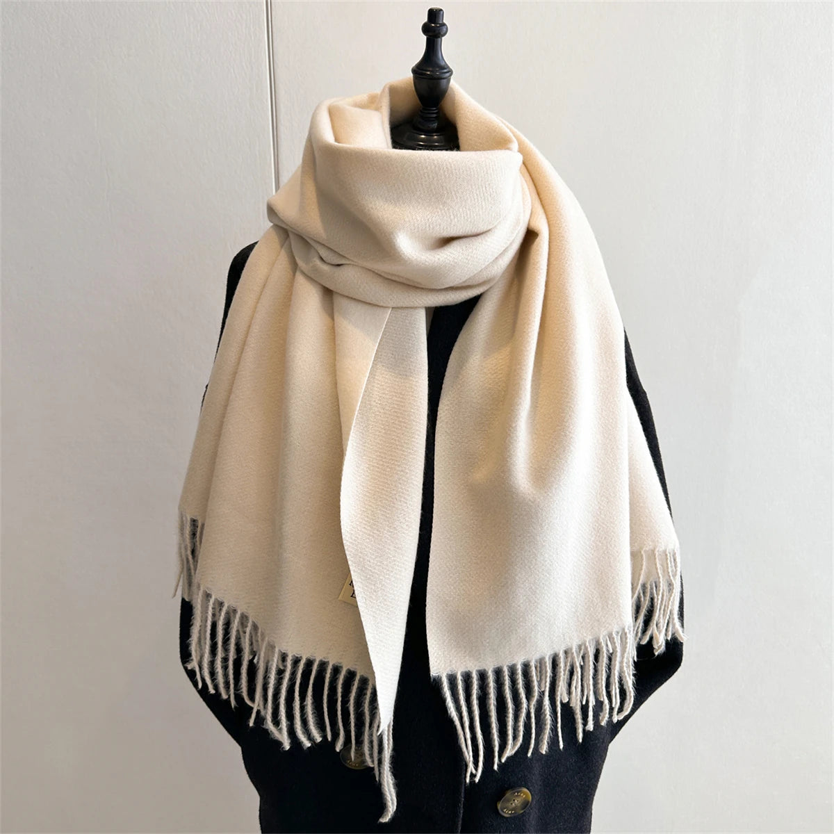 Winter Scarf Women Cashmere Warm Pashmina Foulard Female Scarves Long Blanket Thick Soft Shawls Wraps